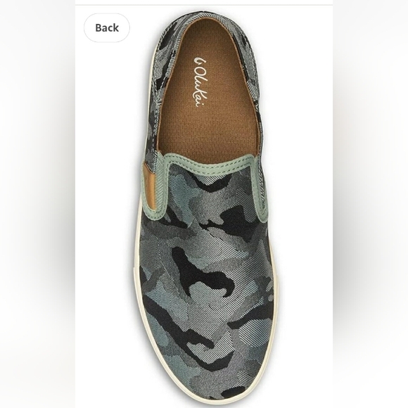 Olukai Camouflage Pehuea Pa‘i - Sage / Ke Au Camo Slip-On Sneakers - Picture 1 of 4